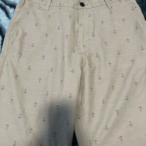 Men’s Trunks Beachwear Anchor Print Swim Trunks Size 32